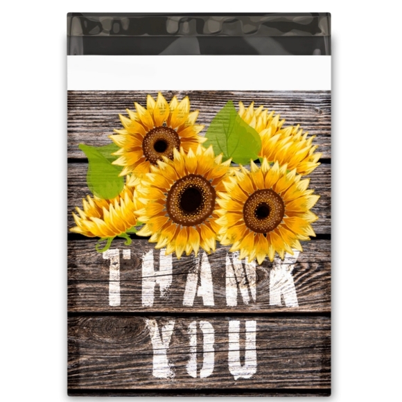 40 pc sunflower THEMED POLYMAILER Cards Stickers BUNDLE - Picture 7 of 7